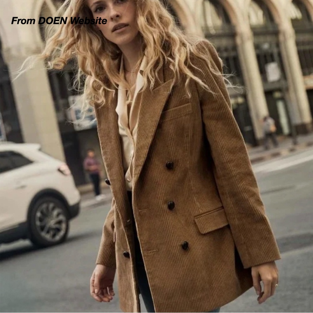 EUC: DOEN HEIRLOOM DUCCIO JACKET IN CHESTNUT (XS)